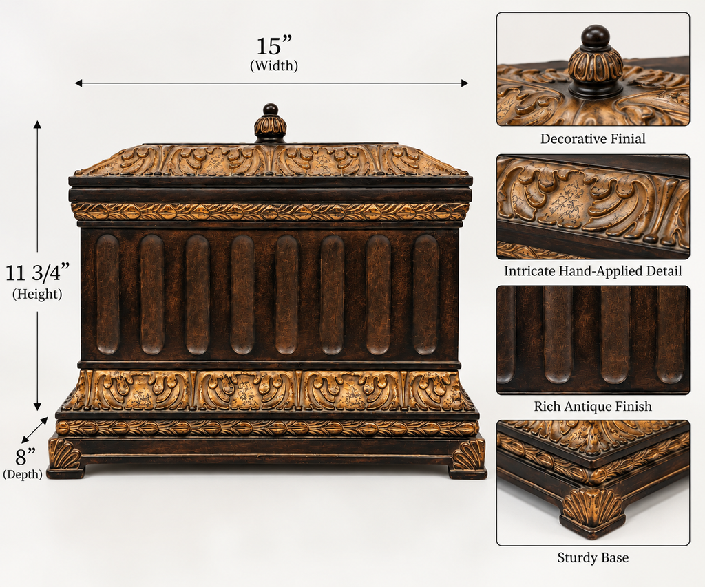 Large Hazelnut Architectural Box