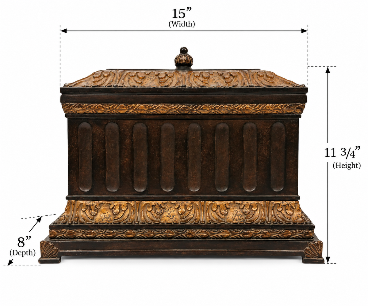 Large Hazelnut Architectural Box
