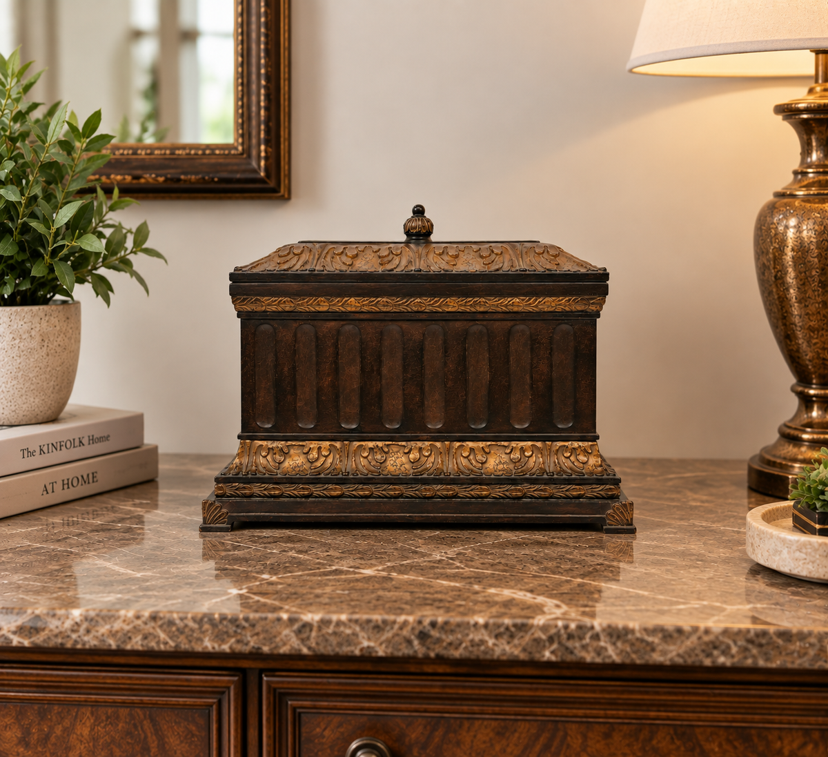 Large Hazelnut Architectural Box