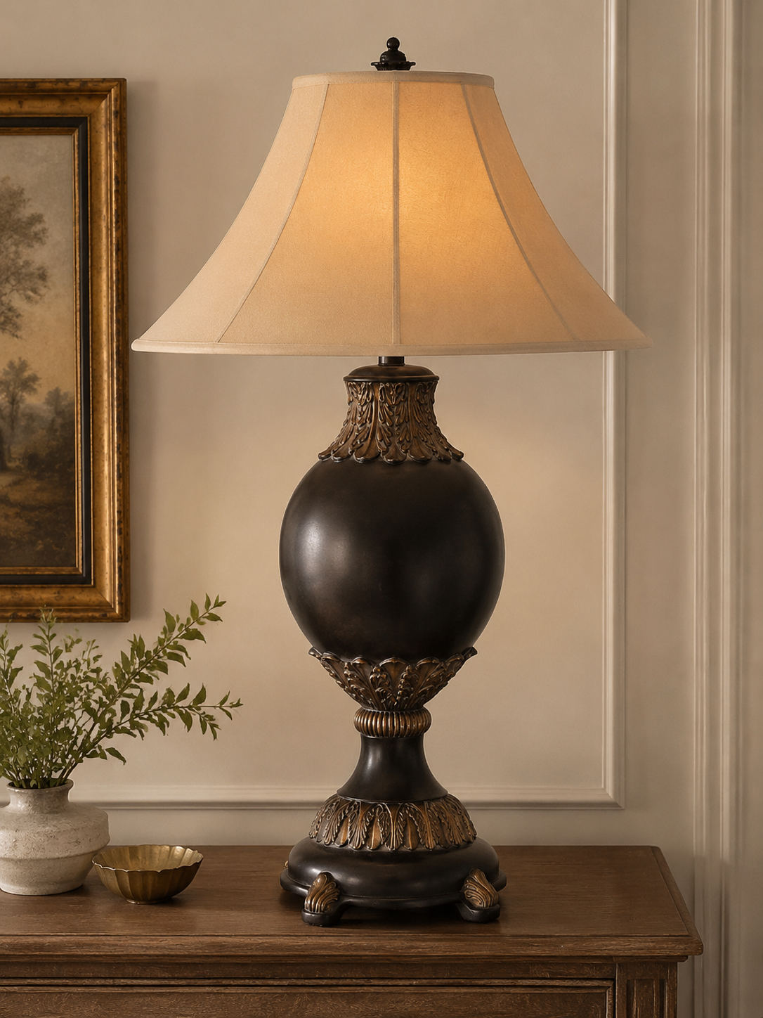 Heritage Dark Gold Table Lamp