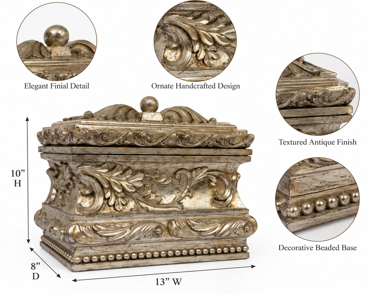 Silver Touch Ornate Decorative Box
