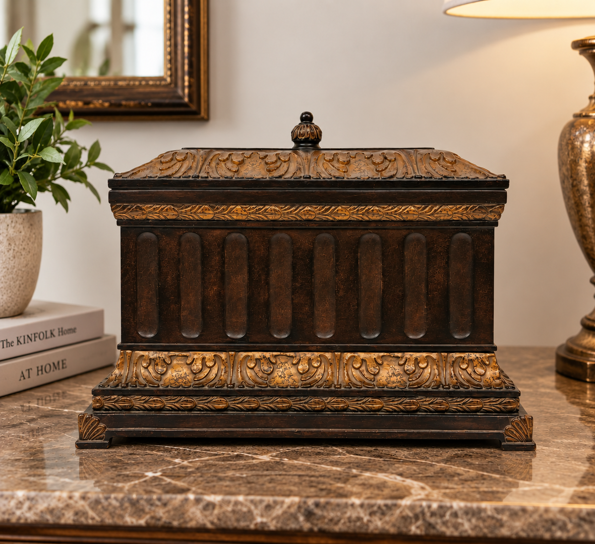 Large Hazelnut Architectural Box