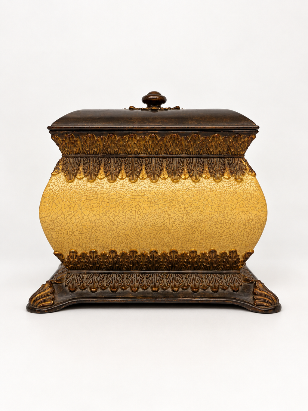 Large Crackled Eggshell Ornate Decorative Box