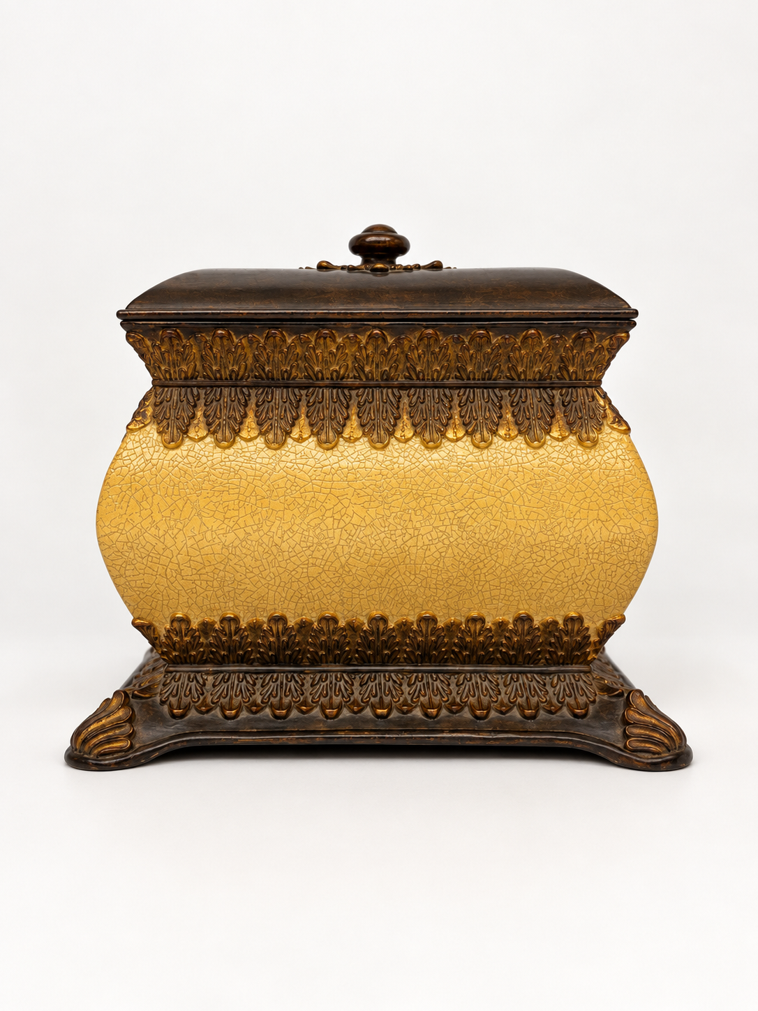 Large Crackled Eggshell Ornate Decorative Box