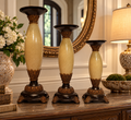 Crackled Eggshells Decorative Candle Holder Set of 3